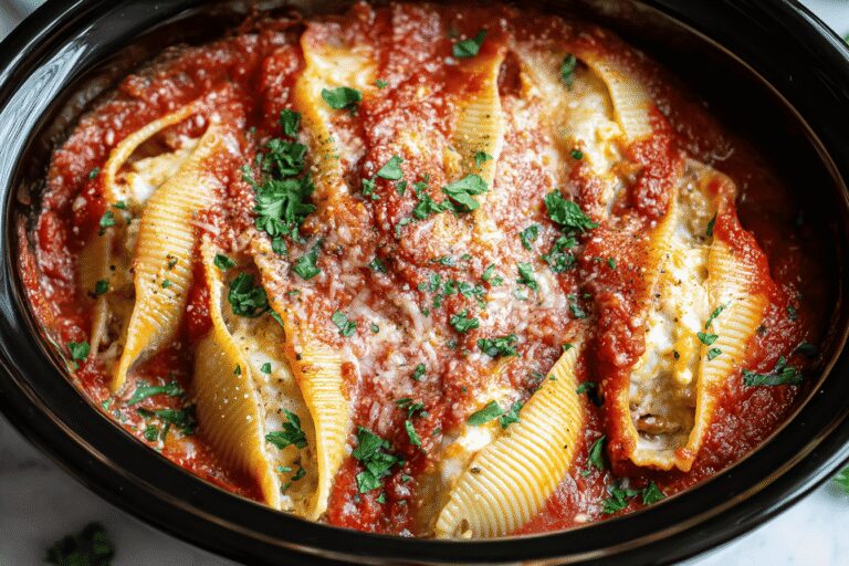 Easy Crockpot Stuffed Shells – Family-Approved Cozy Dinner Recipe