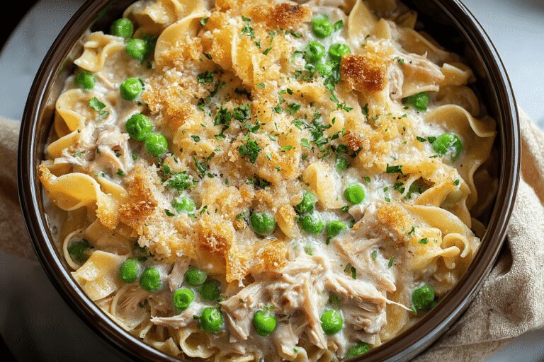 Easy & Hearty Crockpot Tuna Casserole – Family-Approved Dinner Recipe