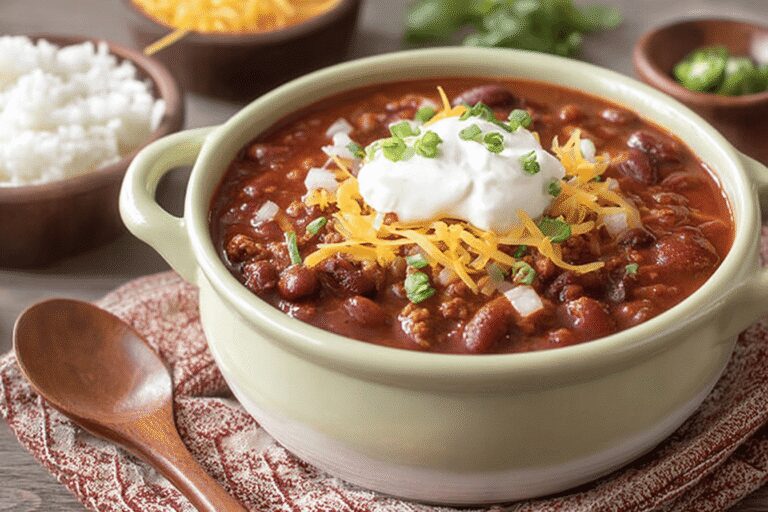 Easy Crockpot Chili Recipe – Hearty & Family-Approved Dinner Idea