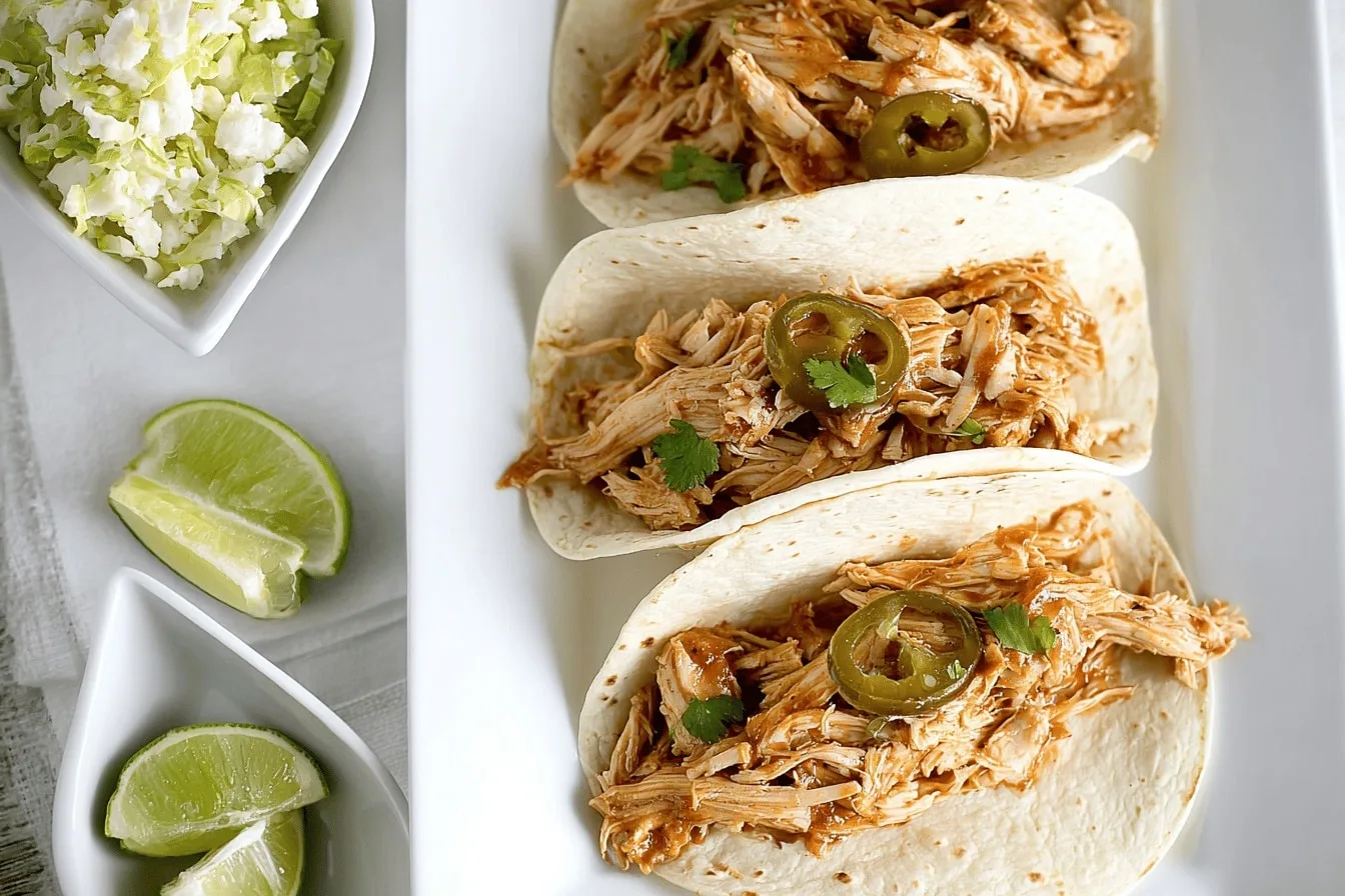 Easy Slow Cooker Chicken Tacos with Chipotle Sour Cream – Family Dinner Delight