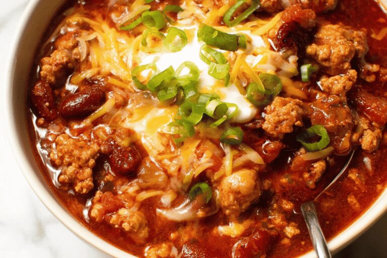 Hearty Ground Turkey Chili | Easy, Healthy & Family-Approved Dinner