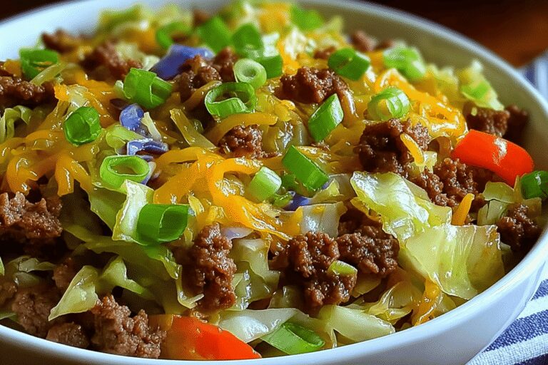 Easy & Healthy Ground Beef & Cabbage Stir Fry – Quick Dinner Recipe