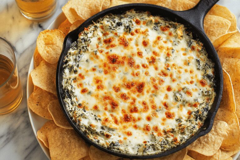 Best Easy Hot Spinach and Artichoke Dip – Family-Approved Appetizer Recipe