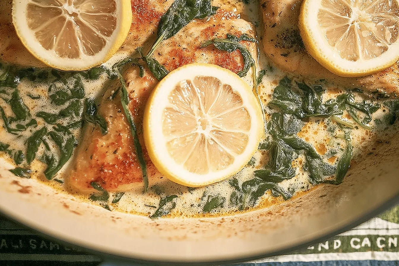 Easy Lemon Spinach Parmesan Chicken | Healthy Dinner Recipe You’ll Love