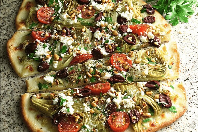 Best Easy Mediterranean Flatbread Pizza – Quick & Healthy Lunch Idea