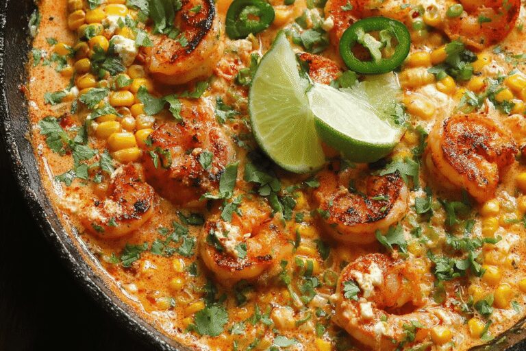 Easy Mexican Street Corn & Shrimp Dinner – Must-Try Flavor Combo