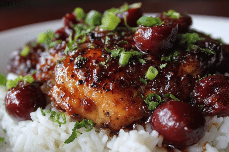 Best Sticky Jalapeno & Cherry Grilled Chicken | Easy Family Dinner Idea