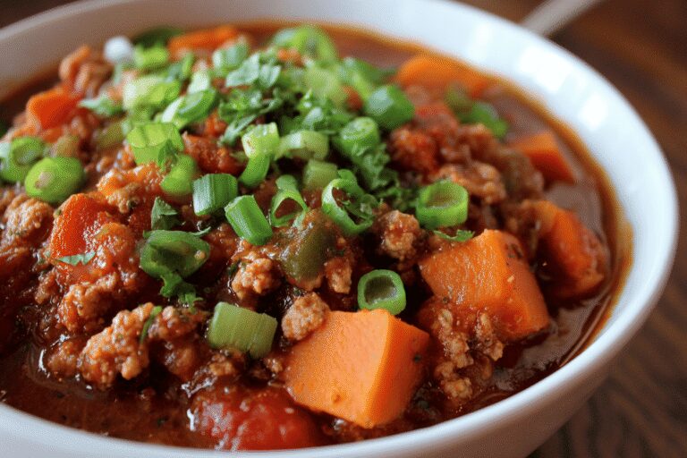Hearty Sweet Potato Turkey Chili – Easy, Healthy Dinner Recipe (No Beans)