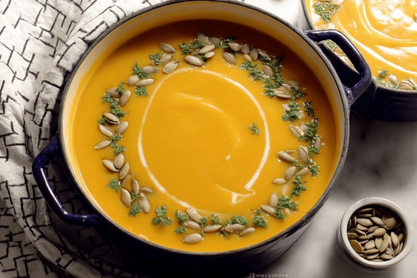 Butternut squash soup soup recipe photo