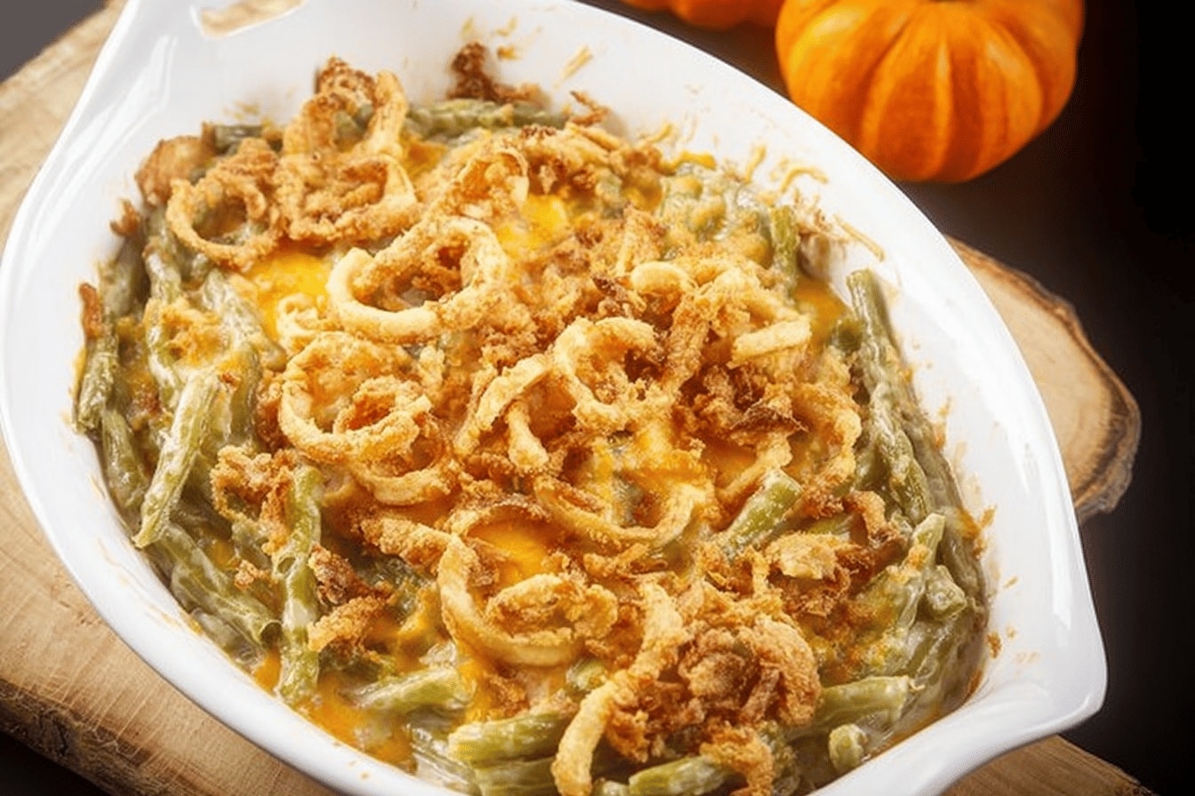 campbells green bean casserole side dish recipe photo