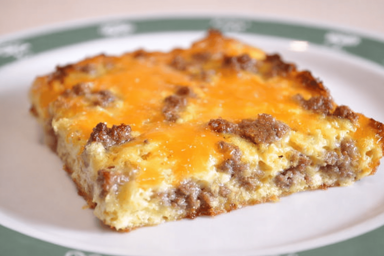 cheesy sausage breakfast casserole breakfast recipe photo