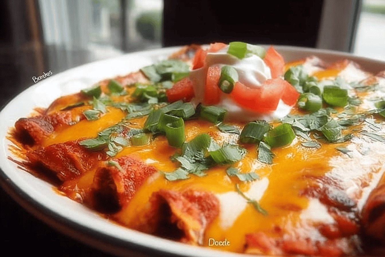 chicken enchiladas dinner recipe photo