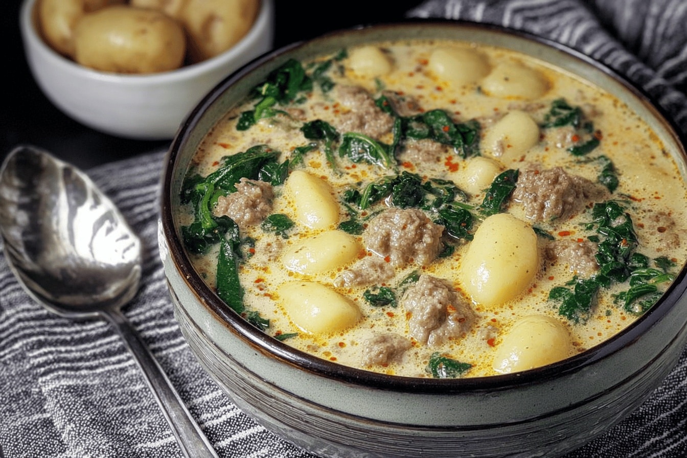 Gnocchi zuppa toscana dinner recipe photo