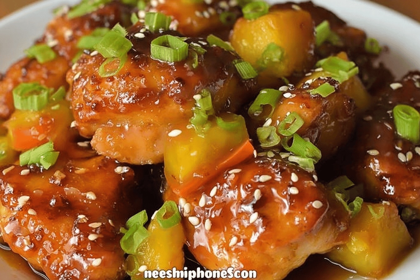 hawaiian crockpot chicken dinner recipe photo