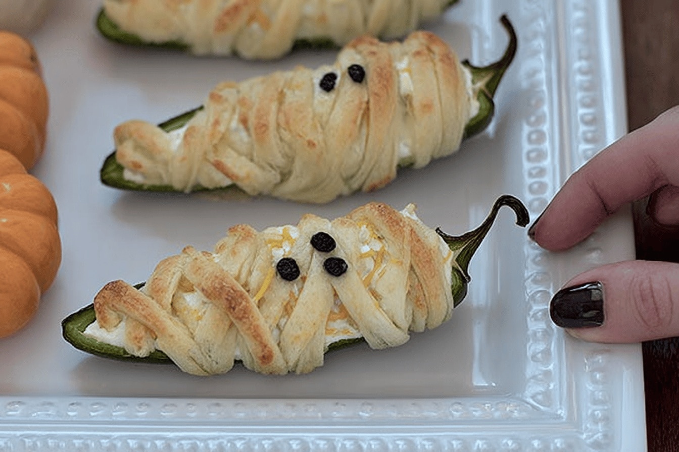 mummy jalapeno poppers appetizer recipe photo