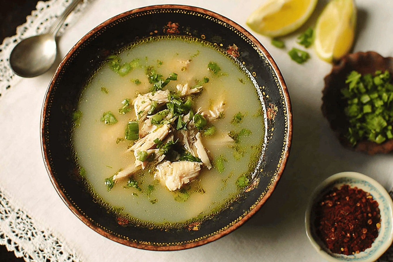 Murgh Shorba Indian Chicken Soup dinner recipe photo