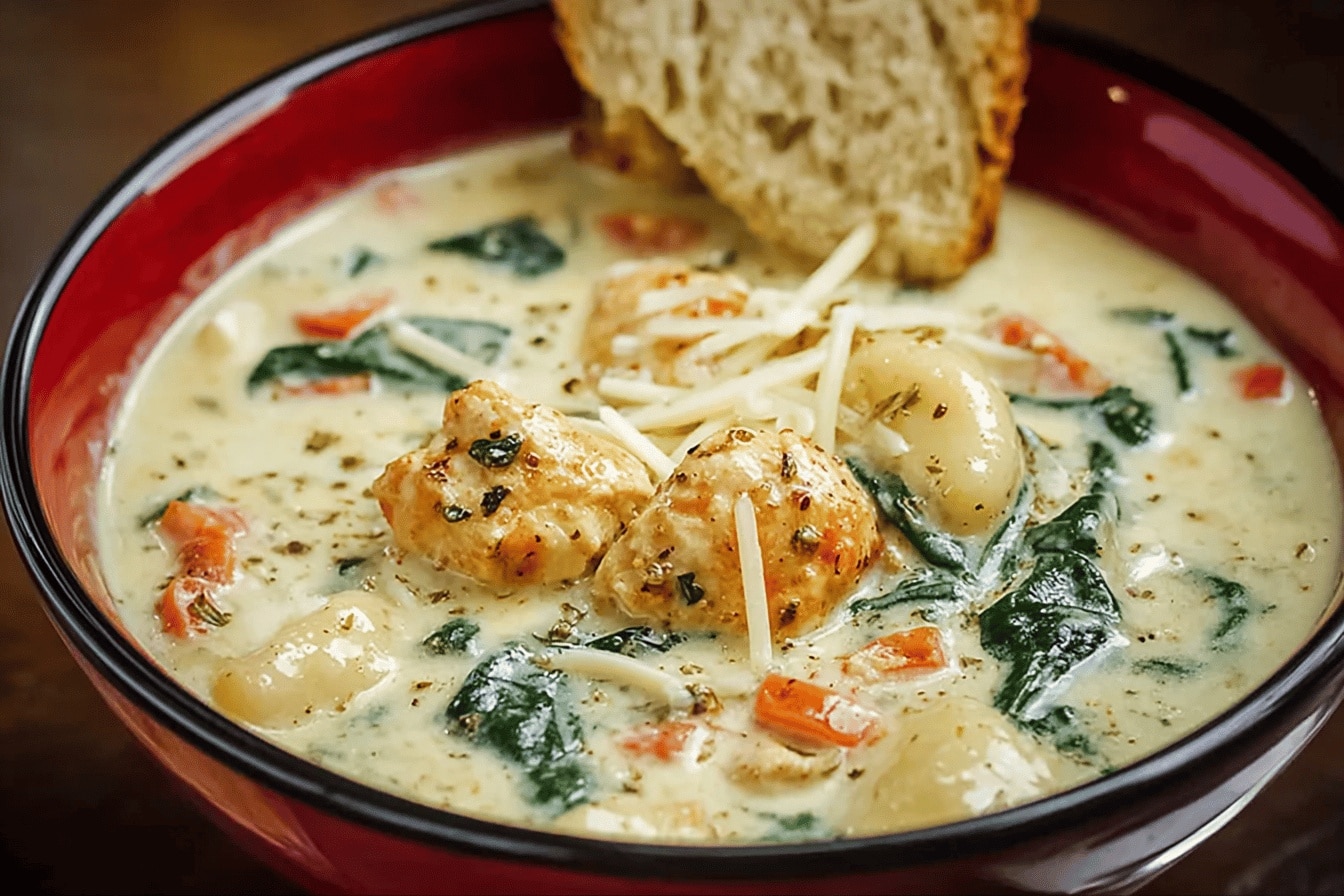 olive garden chicken gnocchi soup soup recipe photo