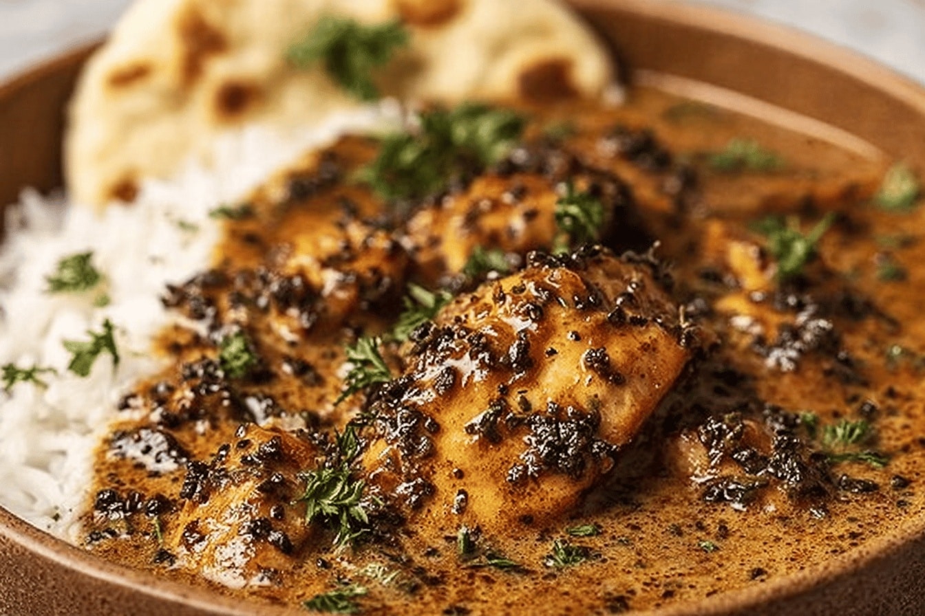 pumpkin butter chicken dinner recipe photo