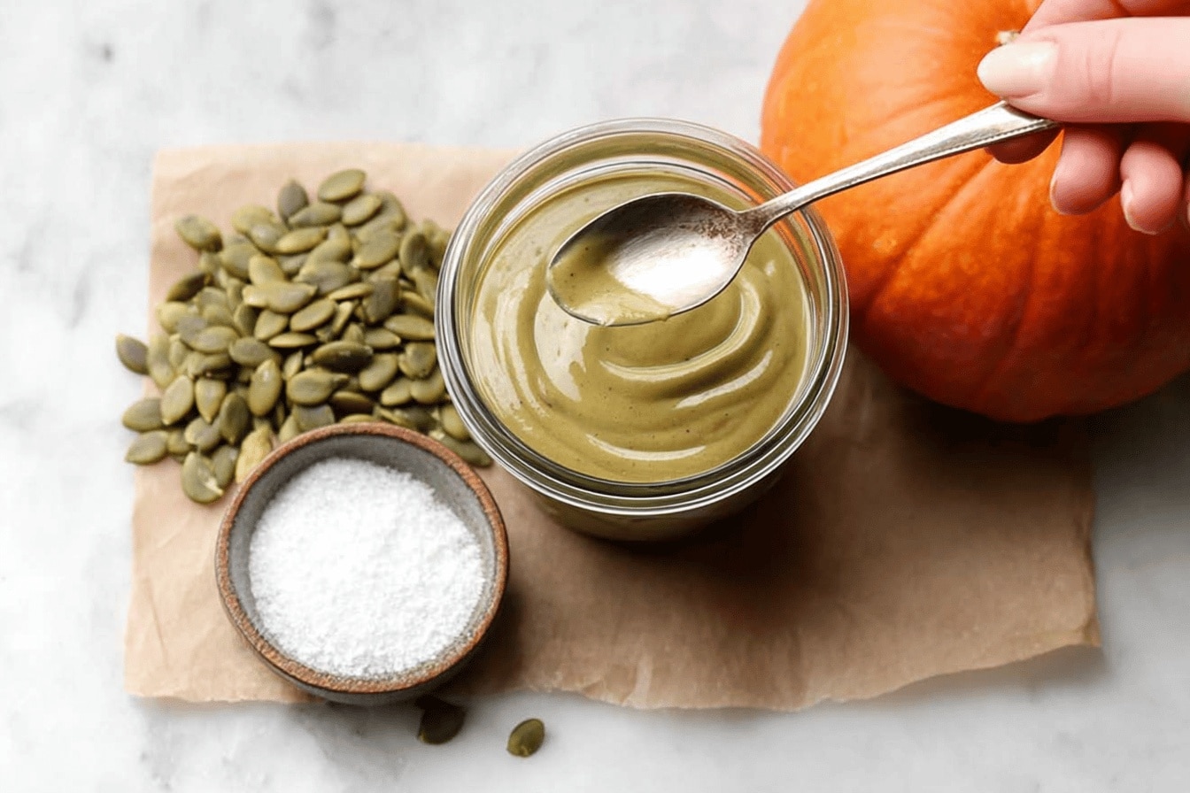 pumpkin seed butter breakfast recipe photo