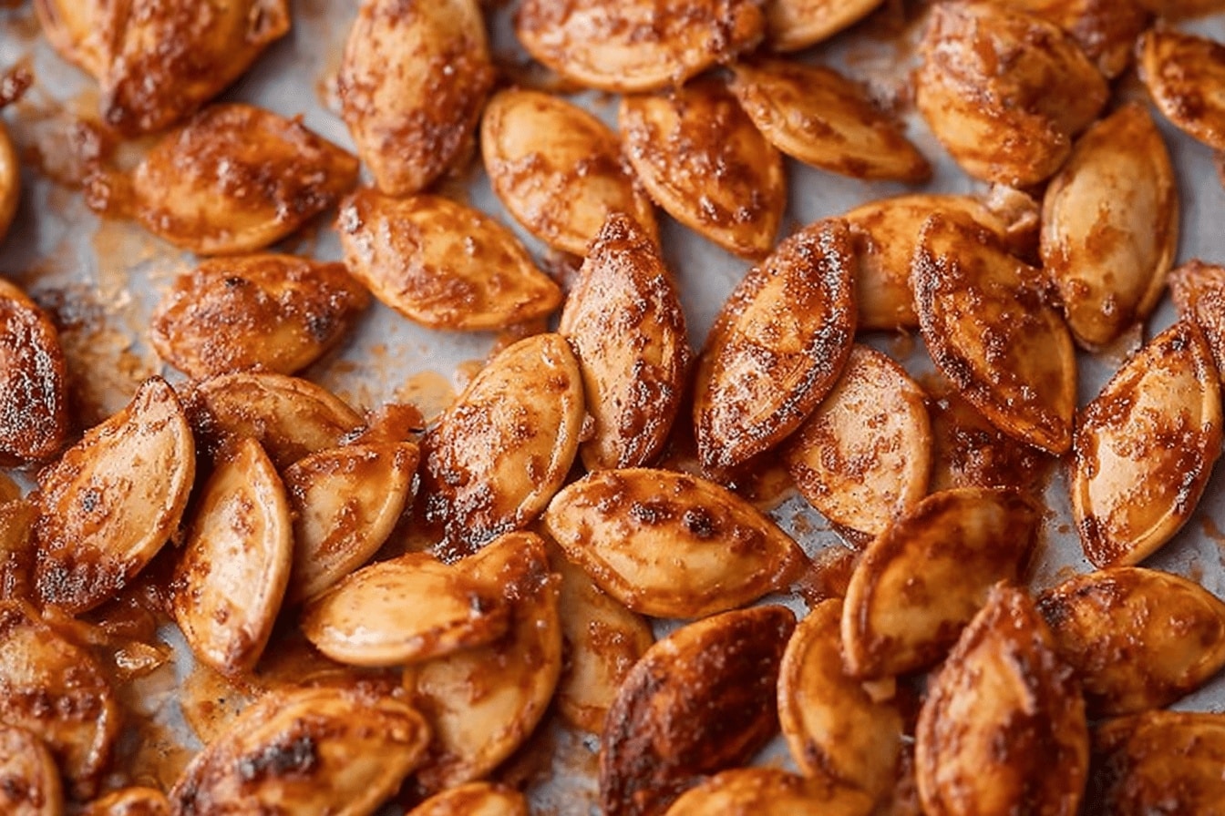 roasted pumpkin seeds snack recipe photo