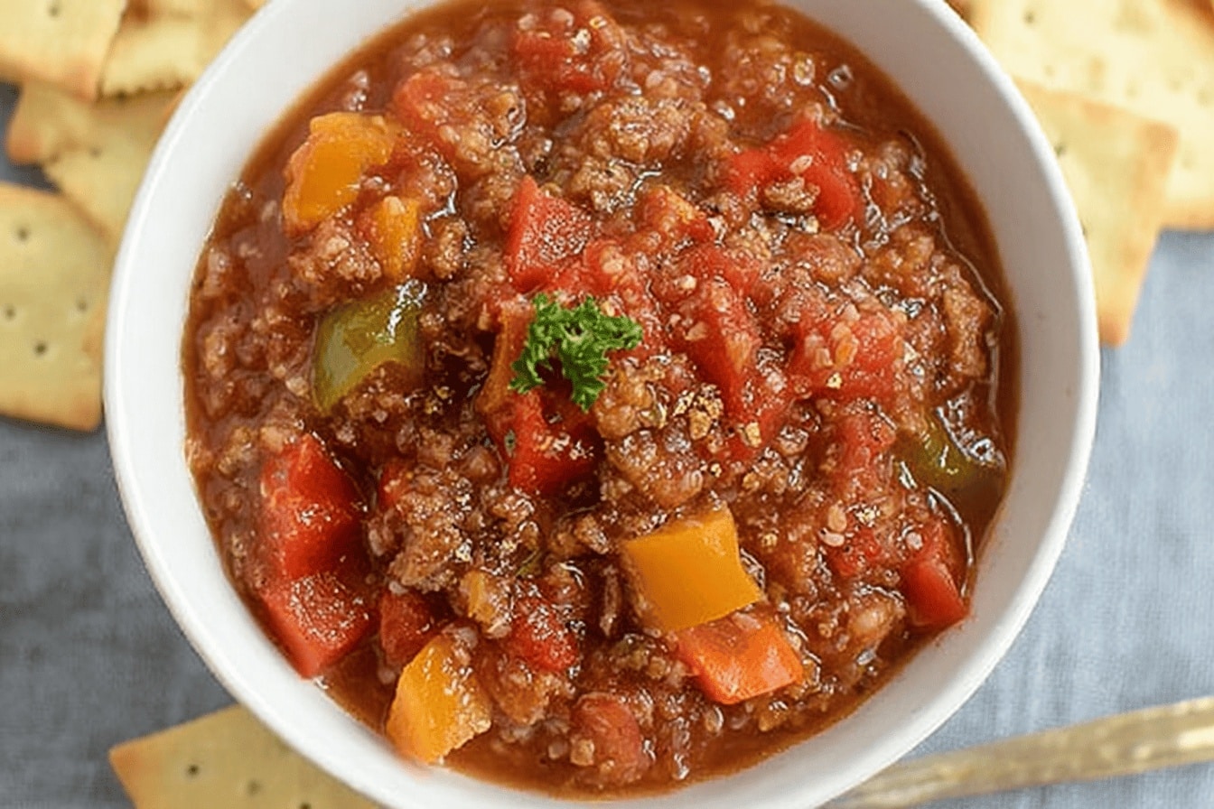 stuffed pepper soup dinner recipe photo