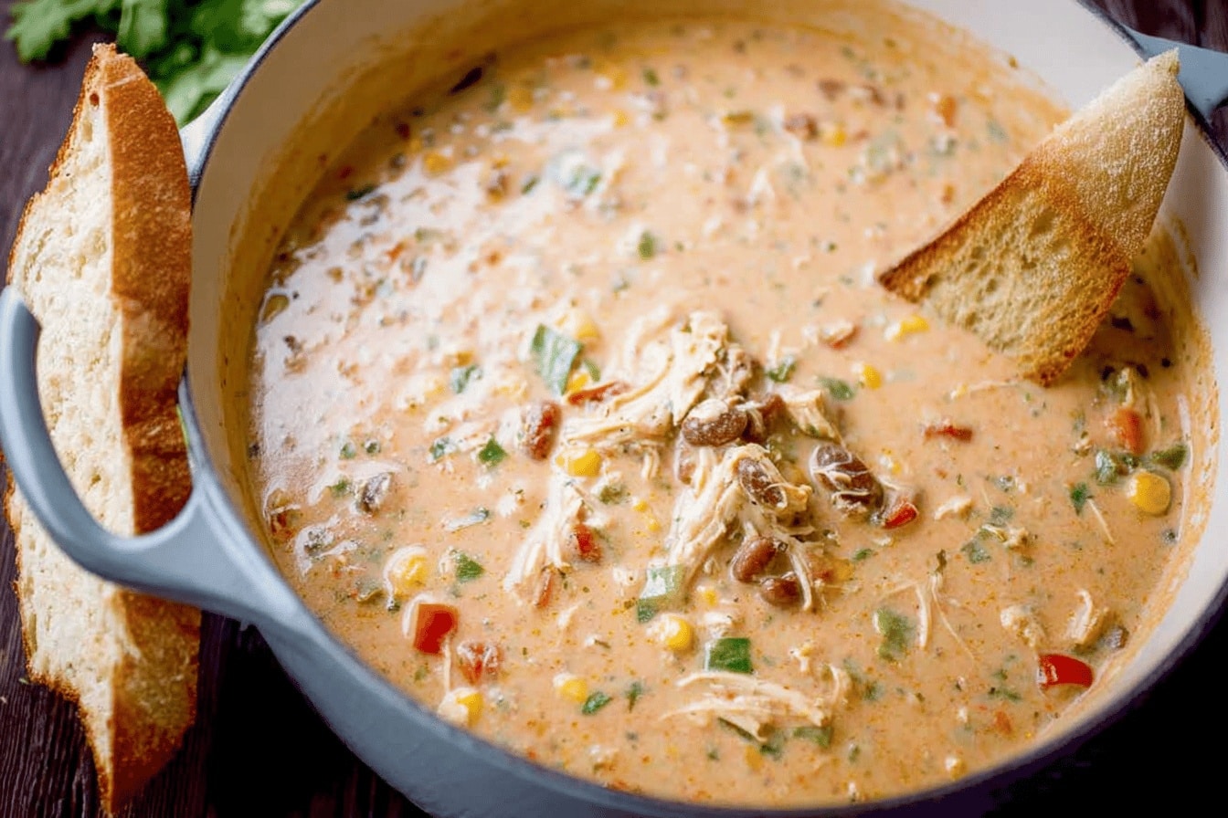 white chicken chili dinner recipe photo