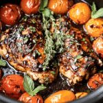 balsamic glazed chicken dinner recipe photo