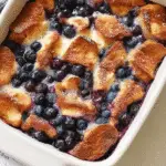 blueberry french toast casserole breakfast recipe photo