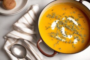 Butternut squash soup soup recipe photo