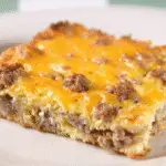 cheesy sausage breakfast casserole breakfast recipe photo