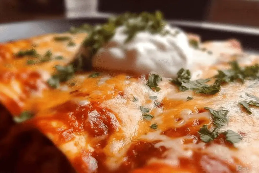 chicken enchiladas dinner recipe photo