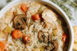 chicken rice soup soup recipe photo