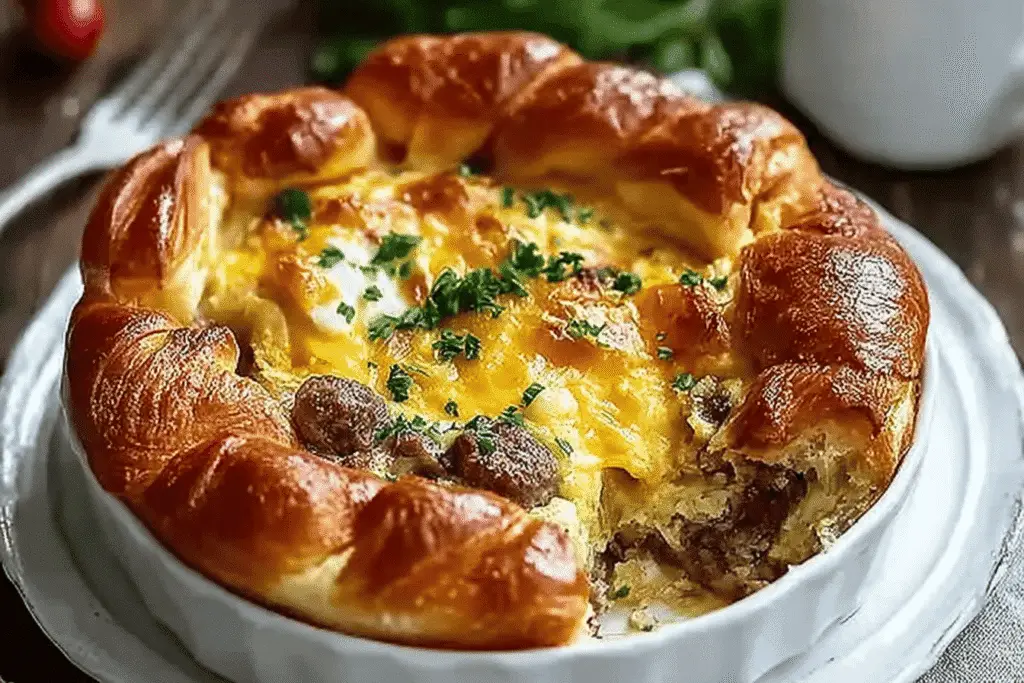 croissant breakfast casserole breakfast recipe photo
