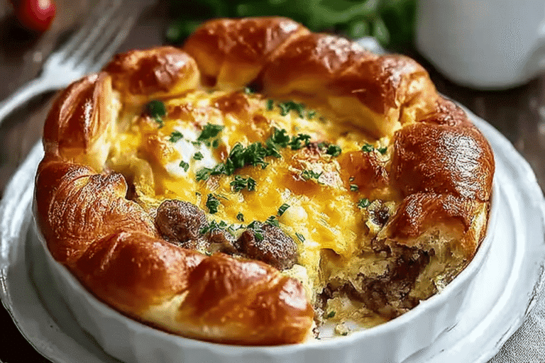croissant breakfast casserole breakfast recipe photo
