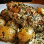 garlic parmesan crockpot chicken dinner recipe photo