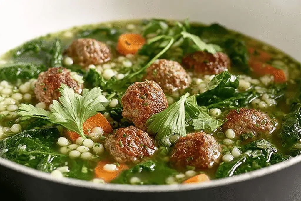 italian wedding soup dinner recipe photo