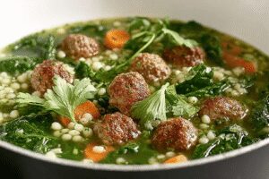 italian wedding soup dinner recipe photo