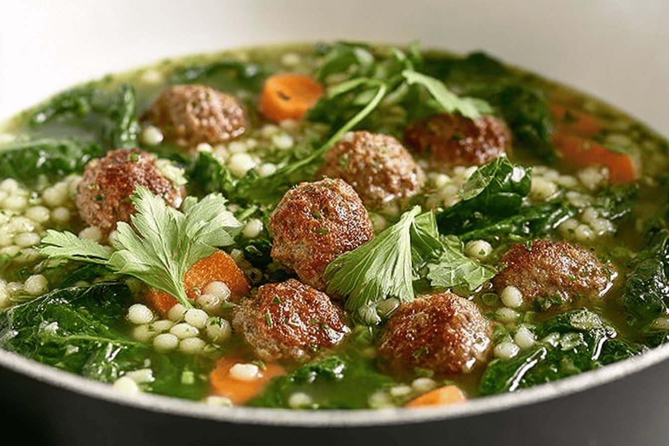 italian wedding soup dinner recipe photo