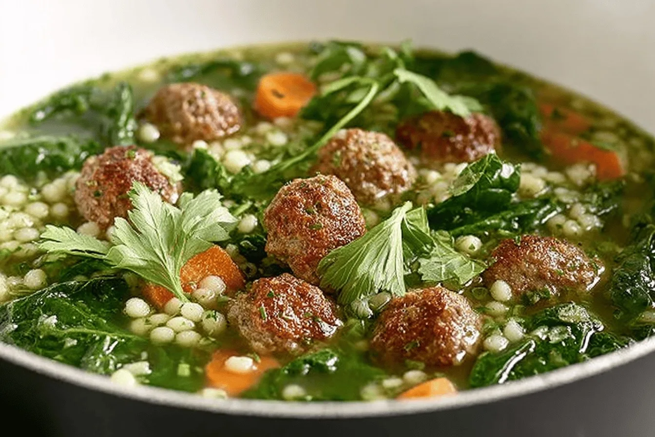 italian wedding soup dinner recipe photo