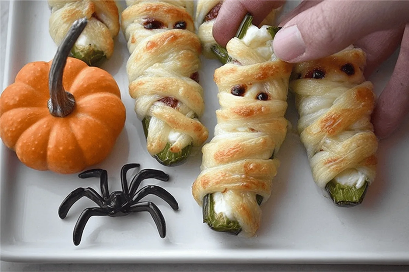 mummy jalapeno poppers appetizer recipe photo