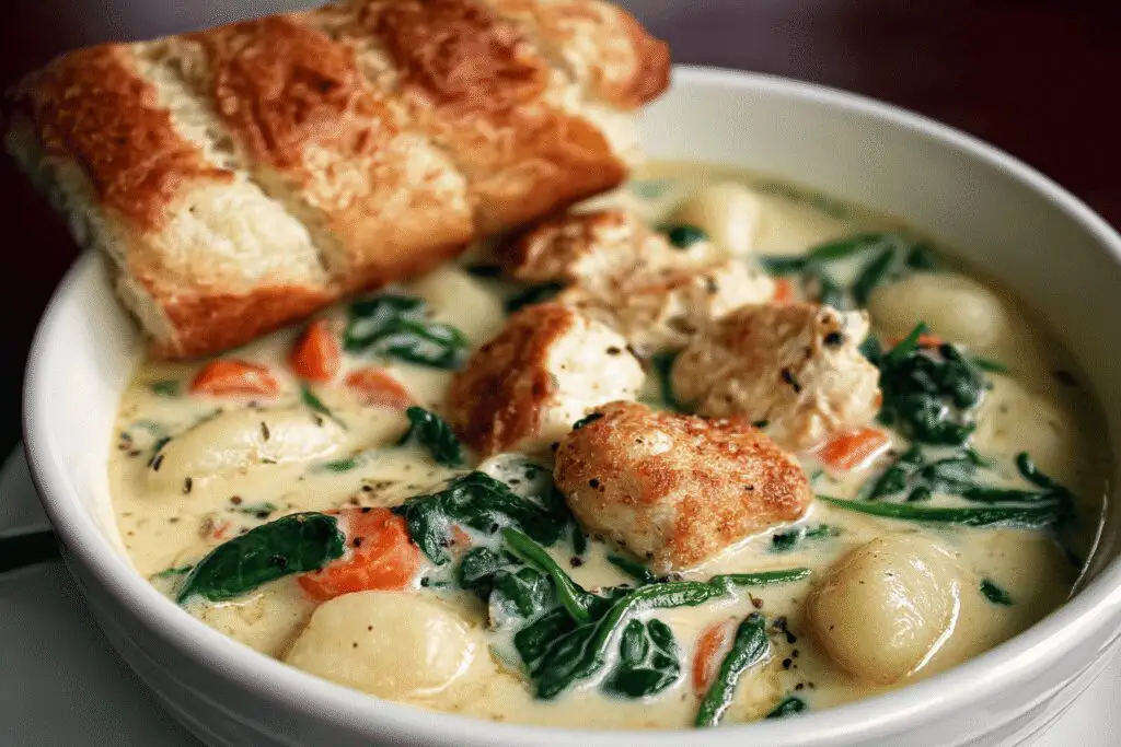 olive garden chicken gnocchi soup soup recipe photo