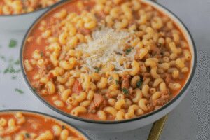 pasta fagioli soup recipe photo