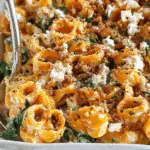 pumpkin pasta feta dinner recipe photo