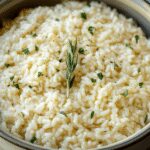 slow cooker garlic parmesan risotto dinner recipe photo