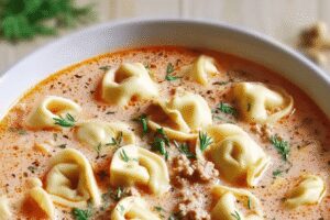 tortellini soup dinner recipe photo