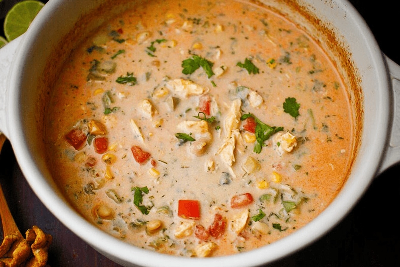 white chicken chili dinner recipe photo