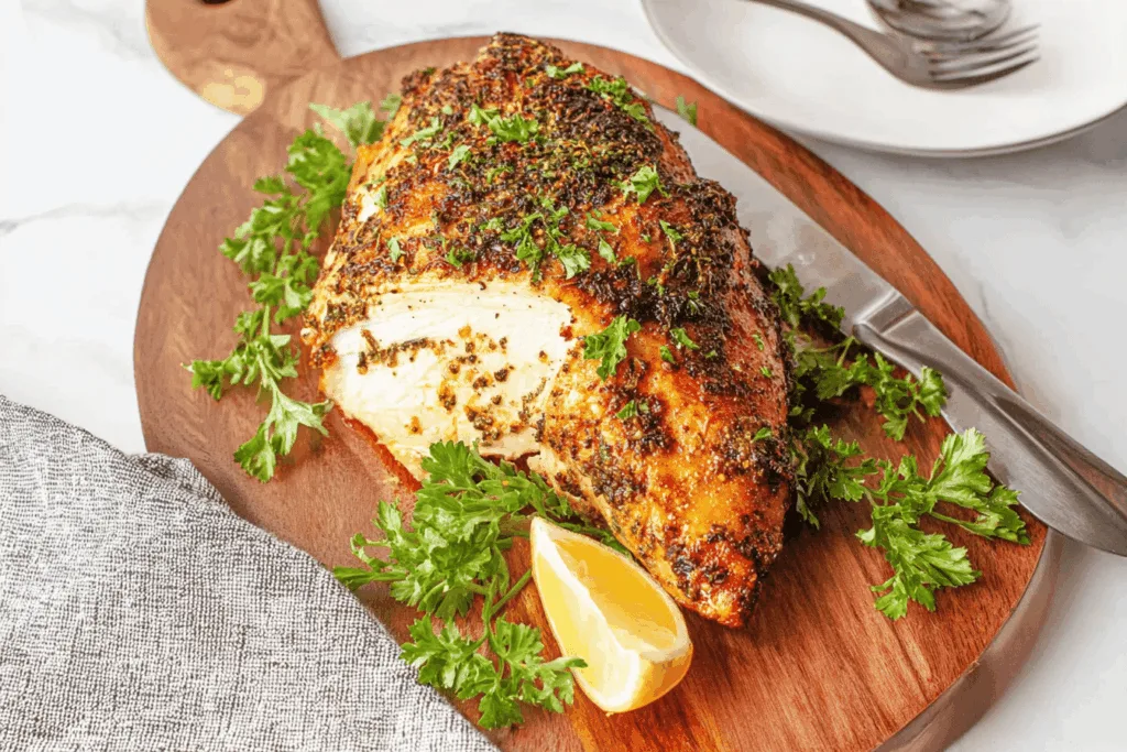 air fryer turkey breast dinner recipe photo