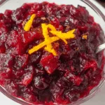 apple cider cranberry sauce side dish recipe photo