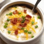 baked potato soup dinner recipe photo