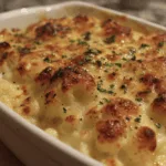 cauliflower au gratin side dish recipe photo